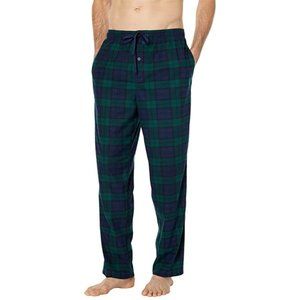 $40 Nautica Men Blue Green Sustainably Crafted Cozy Fleece Sleepwear Pants XL